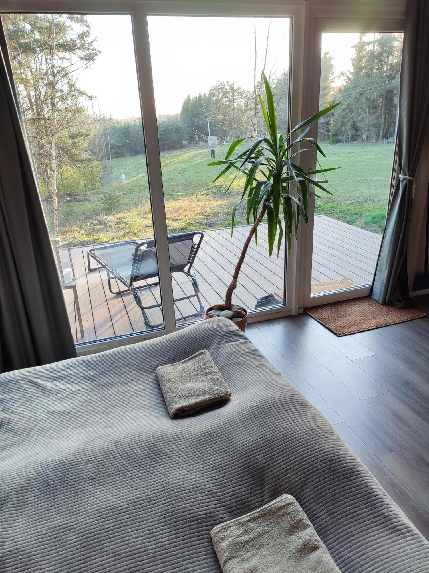 Modern Sauna Cabin In Horse Ranch Liyeplauke Esterno foto