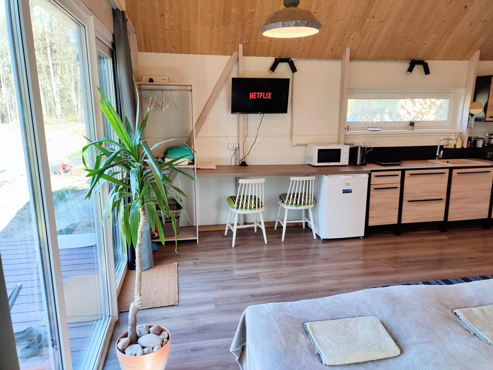 Modern Sauna Cabin In Horse Ranch Liyeplauke Esterno foto